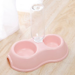 Thin Macron Ribbon Drinking Bottle Round Plastic Pet Double Bowl