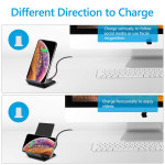 15W Fast Wireless Charger Dock Fast Wireless Charger,Wireless Charging Stand,2 In 1 Wireless Charger Phone Holder For All Mobile Phones With Wireless Charging