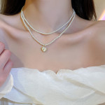 Women's Fashion Temperament Long Pearl Pendant Necklace