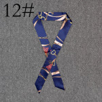 Long Scarf Tied With A Small Ribbon Wrapped Around The Handle Silk Scarf