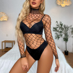 New Sexy Lingerie Mesh Bodysuit Fishnet Ripped Underwear