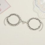 Ins Tide Niche Design Double Splicing Magnetic Love Bracelet