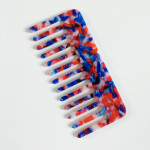 Anti-Static Headwear Marbled Leopard Print Hairdressing Comb