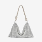 Women's Fashion Simple Rhinestone Underarm Bag