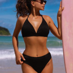 Women's Sexy Split High Waist Swimsuit