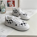 Retro Checkerboard High-top Platform Plaid Sneakers