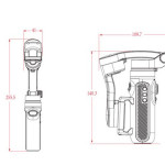 Mobile Phone Handheld Bluetooth Stabilizer Three-axis Anti-shaking Head Stabilizer