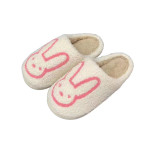 Winter Cute Plush New Three-color Rabbit Slippers