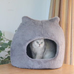 Cat Nest Autumn And Winter Warm Kittens Removable And Washable Cat Bed Semi-closed Cat Ears Cat Nest Four Seasons Universal