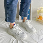 Thick-soled Sponge Cake Heightening Lace-up Breathable Daddy Shoes