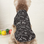 Letter Print Clothes Small Dog Top