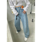 Women's Summer High-waisted Casual Breathable Straight Jeans