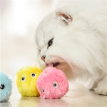 Kitty Calling Ball Toy Light-emitting Cat Teasing Ball Catnip Sound Molar Long Lasting Self-Hi Relieving Stuffy Pet Toy