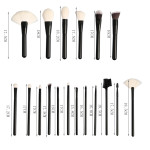 Wooden Handle Soft Hair Makeup Brush Set Beauty Tools