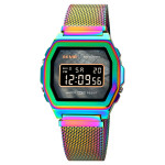 Fashion Cool Multi-function Trend Personality Student Waterproof Stainless Steel Electronic Watch