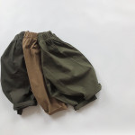 Children's Solid Color Casual Pants Casual Literary Style Elastic