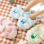 Plush Warm Cute Doodle Cat Fur Slippers