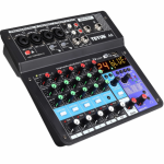 Professional 6-channel Mixer Live Sound Card All-in-one Multi-function Mobile Phone Computer Effect Device