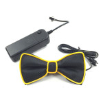 Battery Powered LED Light Up EL Mens Bow Tie Necktie for Halloween Wedding Party DC3V