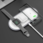 CW24 Multifunctional Three-in-one Wireless Charger Applicable Mobile Phone Watch Headset Wireless Charger Electrical Appliance 10W