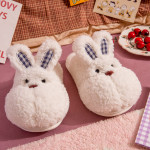 Warm Plush Doll Couple Cotton Slippers