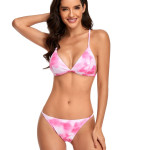 Tie-dye Print Three Point Swimsuit Europe And The United States