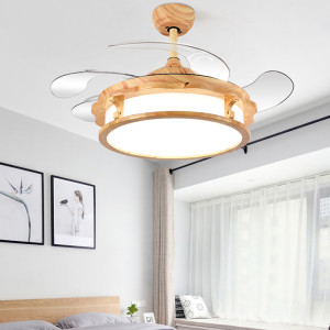 Japanese Style Household Invisible Silent Fan Lamp