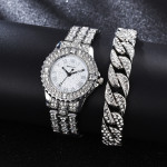 New Women's Suit Bracelet Fashion Exquisite With Diamond English Watch