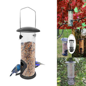 Outdoor Hanging Bird Feeder Automatic Pet Parrot Portable Feeder Dispenser