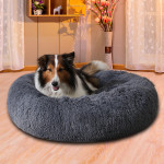 Donut Mand Dog Accessories For Large Dogs Cat's House Plush Pet Bed For Dog XXL Round Mat For Small Medium Animal Calming 40cm-120cm