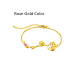 Flower Bracelet For Women With Crystal Birthstone Christmas