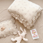 Class A Pure Cotton Gauze Double-layer Lace Retro Style Rabbit Quilt Cover