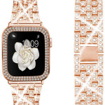 Girl's Diamond Metal Strap Protective Cover