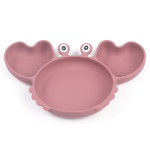 Silicone Split Cutlery Crab Plate For Infants