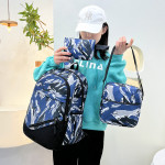 Fashion Personality Canvas Camouflage Multi-pocket Backpack