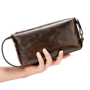 Men's Clutch Men's Clutch Leather Travel Toiletry Bag