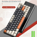 Wireless-Bluetooth Mechanical Keyboard,Dual Interface Type C& USB For Phone