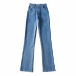 European And American Ins Retro Slim Micro Flare Jeans Women