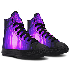 Printed Couple High-top Canvas Shoes