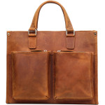 Vintage Cowhide Men's Handbag Business Briefcase