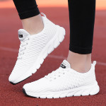 2021 spring new flying woven women's shoes