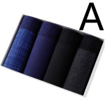 4pcs Set Boxer Shorts Soft For Men's Panties