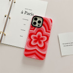 Korean Graffiti Gradient Flower Phone Case