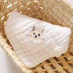 Baby Thin Cotton Class A Six-layer Gauze Small Square Saliva Towel