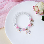 Women's Fashion Temperament Cute Cat Crystal Beads String