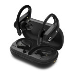 Double Microphone Noise-reduction Bluetooth Headset Level 7 Waterproof Headset Ear-mounted Base Mobile Power Supply