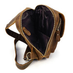 Men's Leather Chest Sports Shoulder Messenger Bag