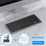 Wireless Keyboard Mouse Ultra-thin Suit Rechargeable Mute Bluetooth