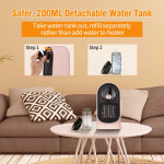 Space Heater, Portable Electric Heater With Humidifier Function, Ceramic Room Small Heater, For Office Desk Bedroom Indoor. Prohibited For Sale On Amazon