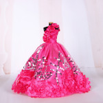 Handmade Doll Dresses Outfit Fashion Evening Party Clothes For Xmas Girl Gift